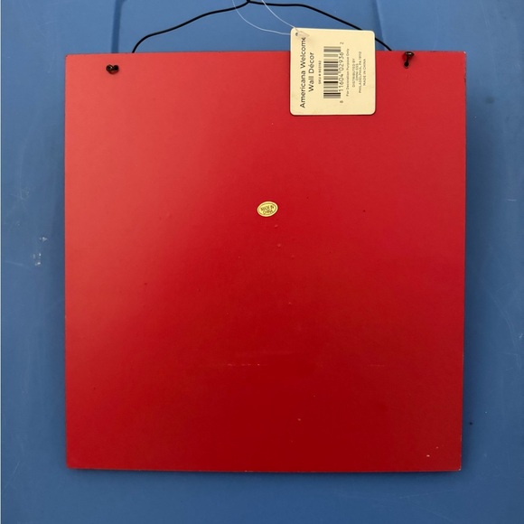 NWT American Welcome Decor Hanging Star and Stripe Sign for Wall/Door - Picture 3 of 5